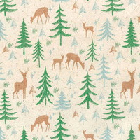 Julegavepapir hjorte 57cmx160m genbrugspapir