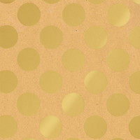 Julegavepapir prikker 100cmx50m natur