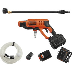 Black+Decker Mellemtryksrenser 24 BAR / 350PSI med 2 Ah-batteri og 1 A-oplader