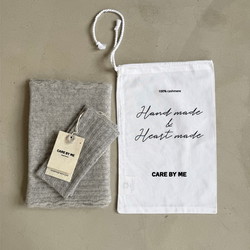 Care By Me SARA halstørklæde og håndvarmer lysegrå One size 30x150cm