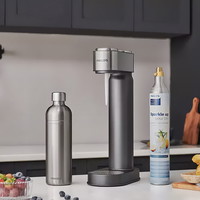 Philips sodavandsmaskine Metallic med 2 flasker