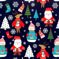 Julegavepapir Winter Holidays 57cmx154m mørkeblå