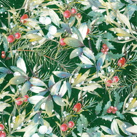 Julegavepapir vintergrønt 38cmx165m