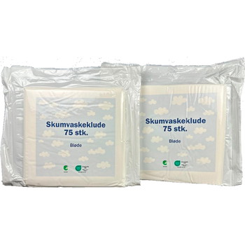Skumvaskeklude 19x19cm 75stk