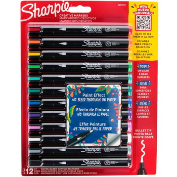 Sharpie akrylmarker 2-5mm 12stk