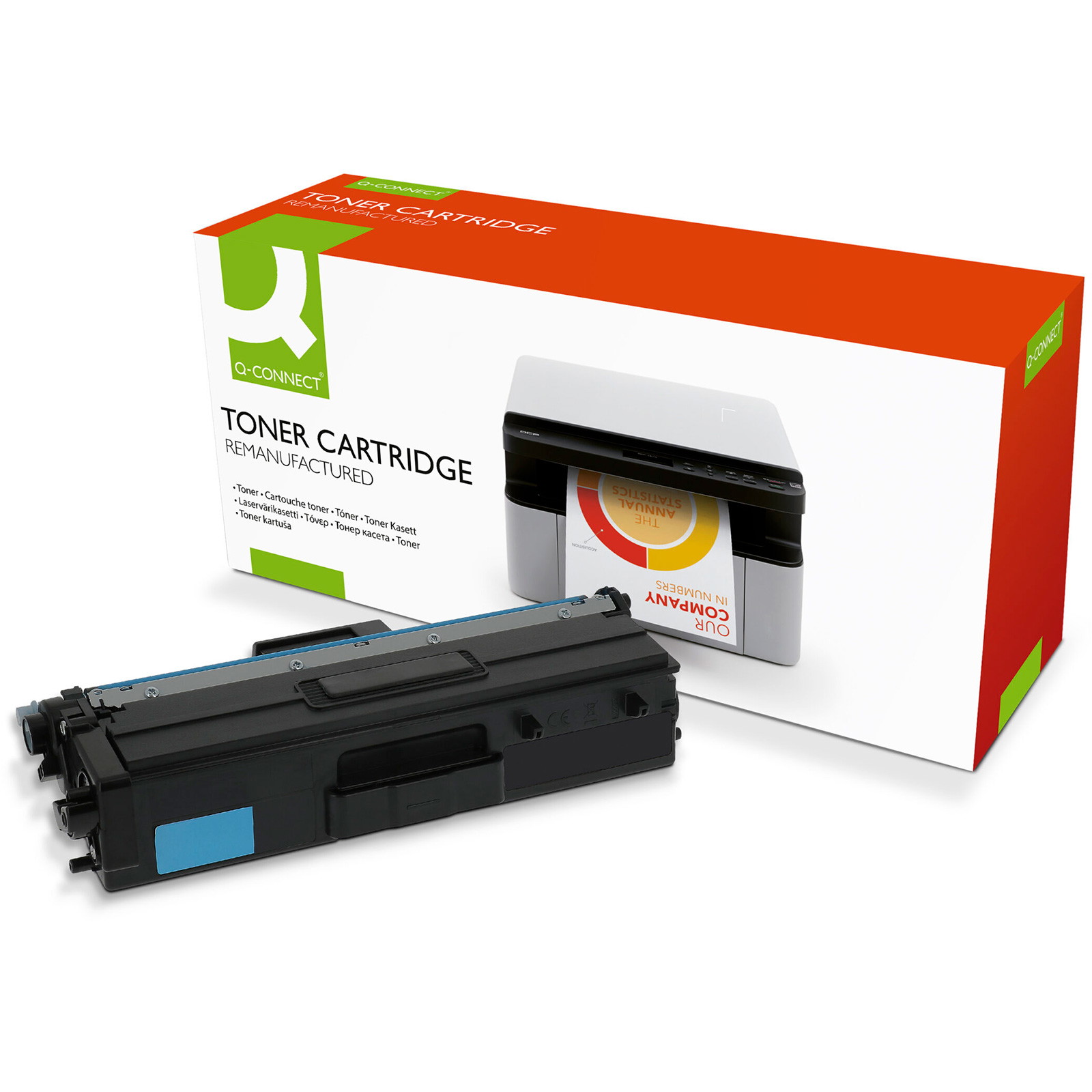Q-connect TN423C toner cyan 4000ark