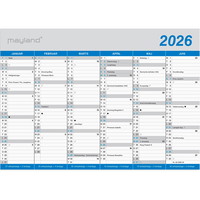 Mayland 2026 26058000 klassisk vægkalender A5 15x21cm