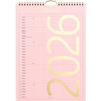 Mayland 2026 26066130 6 kolonner Color vægkalender A4 24x34cm
