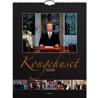 Mayland 2026 26066210 kongehuset vægkalender 29,5x39cm