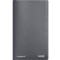 Mayland 2026 26071000 mini indexkalender 8,1x14cm mørkegrå