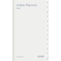 Mayland 2026 26071500 mini indexkalender refill 13,7x7,5cm hvid