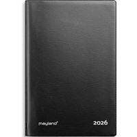 Mayland 2026 26084500 mini ugekalender 13,5x9cm sort