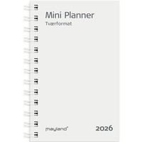 Mayland 2026 26084800 mini ugekalender refill 12,5x8cm hvid