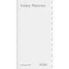 Mayland 2026 26095200 indexkalender refill 16,8x8,8cm hvid
