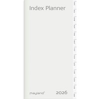 Mayland 2026 26095200 indexkalender refill 16,8x8,8cm hvid