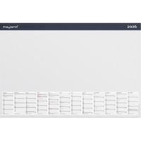 Mayland 2026 26137000 skriveunderlag m/årskalender 40x60cm hvid