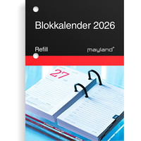 Mayland 2026 26140000 blokkalender refill 11,5x8cm