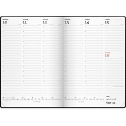Mayland 2026 26194000 City ugekalender 25x17,5cm sort