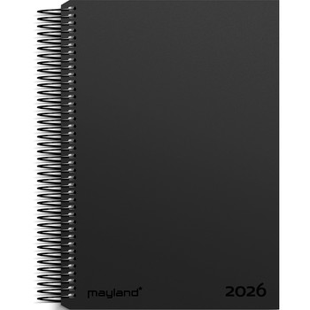 Mayland 2026 26200900 spiralkalender A5 21,5x17,5cm sort
