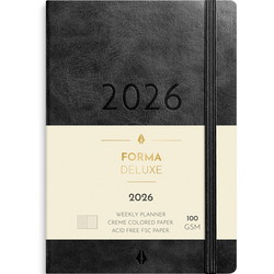Burde 2026 26201400 Forma Deluxe ugekalender A6 sort