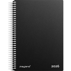 Mayland 2026 26210000 spiralkalender 17,5x13,5cm sort