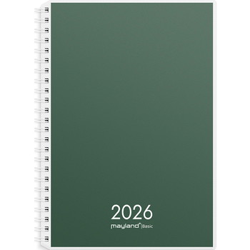 Mayland 2026 26267000 Basic ugekalender A5 21.4x15.7cm grøn