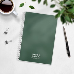 Mayland 2026 26267000 Basic ugekalender A5 21.4x15.7cm grøn