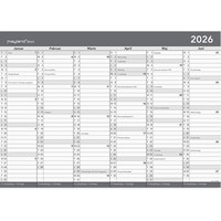 Mayland 2026 26268800 basic kontorkalender A2 60x42cm grå