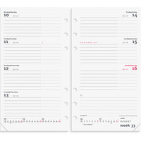 Mayland 2026 26276500 systemkalender refill 16,8x9,5cm hvid