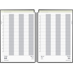 Mayland 2027 27220000 aftalekalender A4, 31,8x23,5cm sort