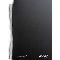 Mayland 2027 27220000 aftalekalender A4, 31,8x23,5cm sort
