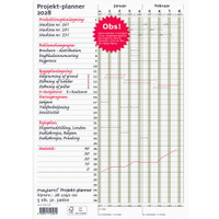 Mayland 2028 28105000 vægkalender 30x80x0,1cm grøn