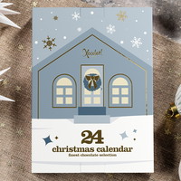 Xocolatl Snow Crystal Calendar Diamonds fyldte chokolader