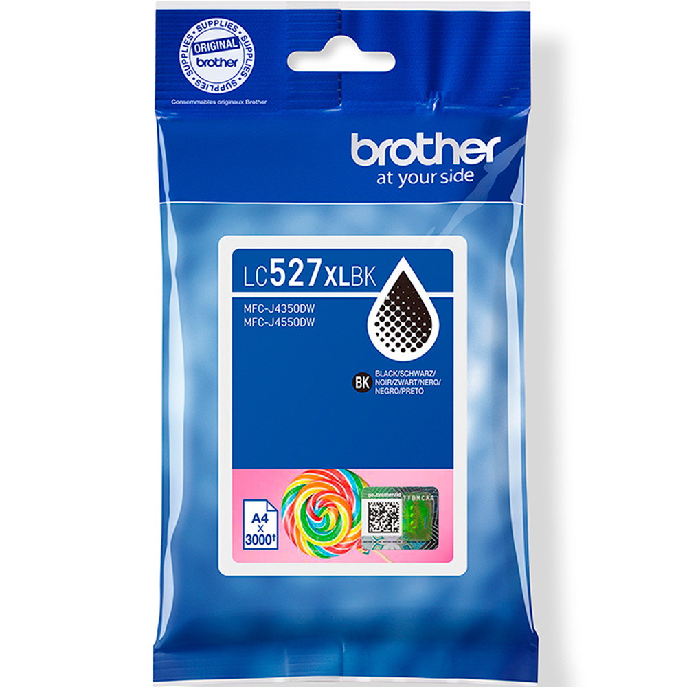 Brother LC527XLBLK Sort blækpatron 3000sider