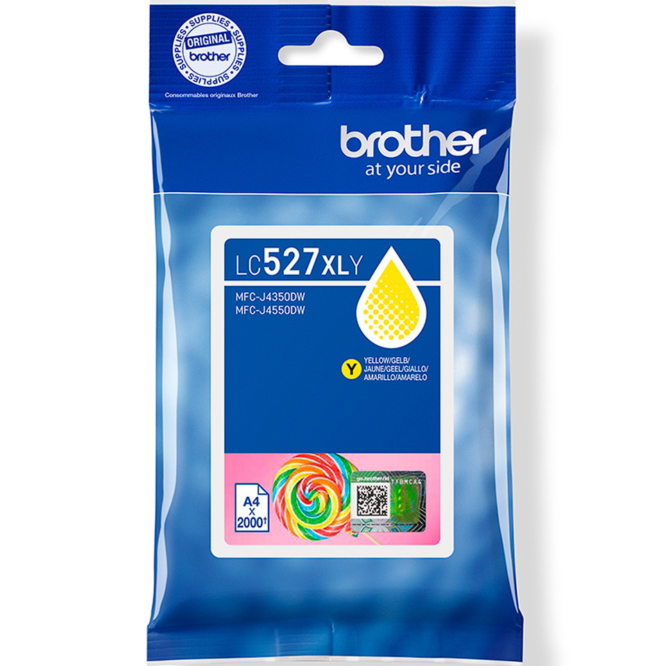 Brother LC527XL Gul Blækpatron, 2000sider