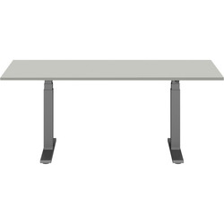 Pro hævesænkebord 180x80cm sortgrå lysgrå