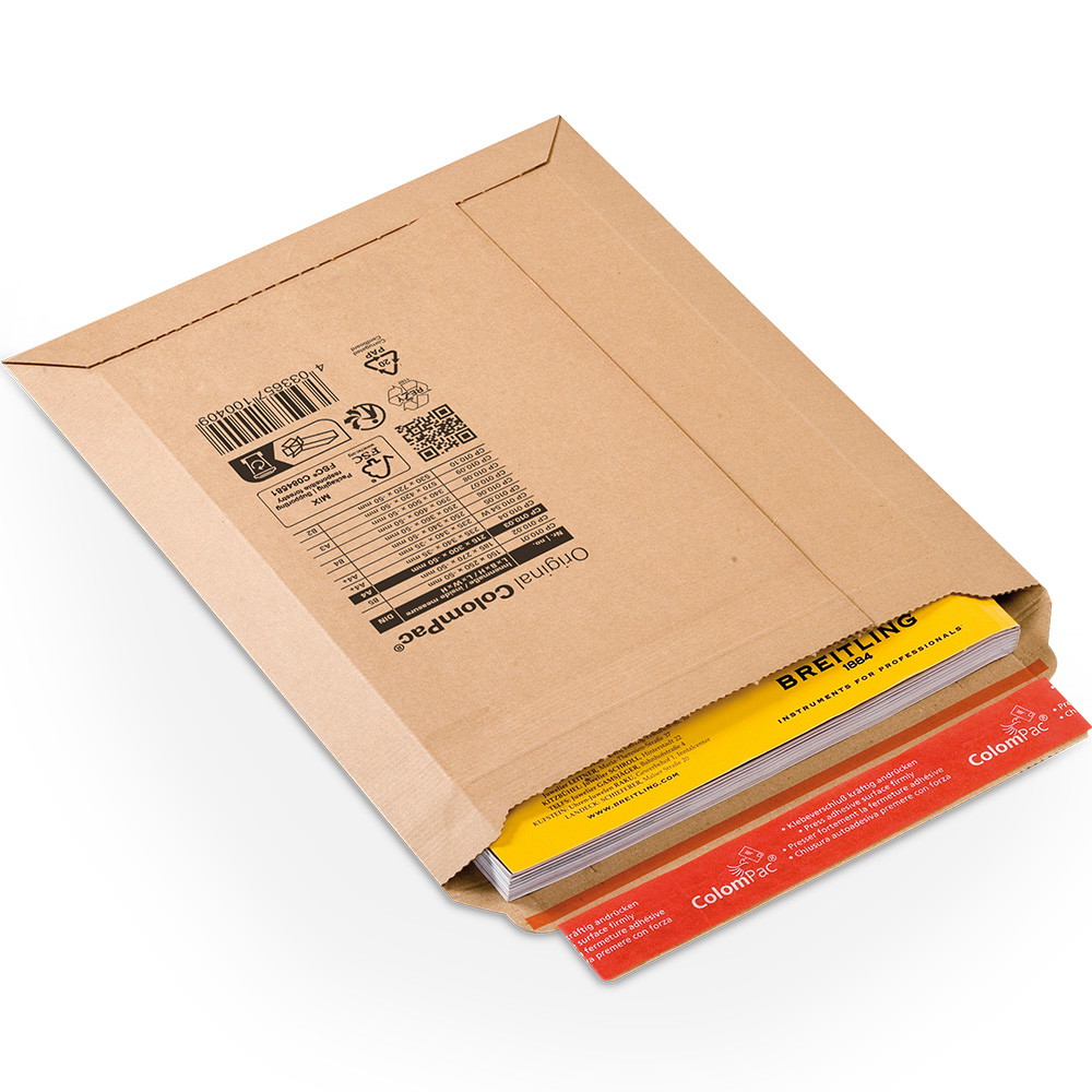 100 x ColomPac Papkuvert A4 215x300x50mm brun