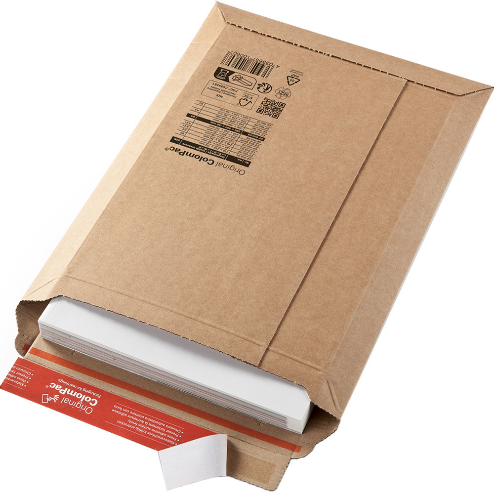 100 x ColomPac Papkuvert B4 250x360x50mm brun