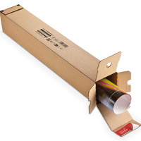 ColomPac Firkantet paprør 705x108x108mm brun