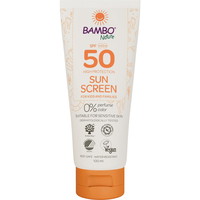 Bambo Nature solcreme SPF50 uden farve og parfume 100ml