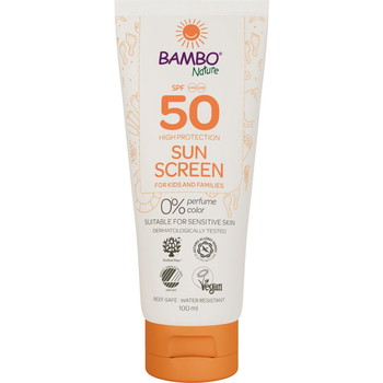 Bambo Nature solcreme SPF50 uden farve og parfume 100ml
