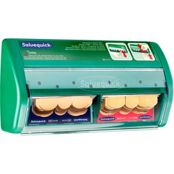 Salvequick plasterdispenser m/tekstil-og plastplastre