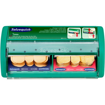 Salvequick plasterdispenser m/tekstil-og plastplastre