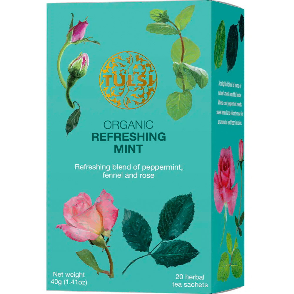 4 x Tulsi Refreshing Mint 20 tebreve