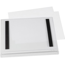 Durable vandtæt infolomme magnetisk A5 transparent