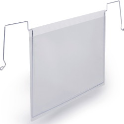 Durable lagerlomme m/wirebeslag A5 tværformat transparent