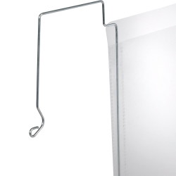 Durable lagerlomme m/wirebeslag A5 tværformat transparent