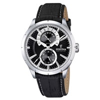 Festina Herreur med læderrem og multifunktions værk