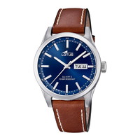 Lotus Herreur med brun læderrem og 10 ATM