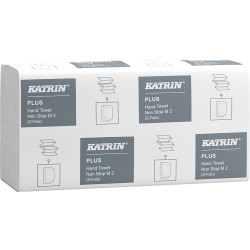 Katrin 99320 Plus håndklædeark 2lags 20,3x32cm Z-fold hvid 2400ark